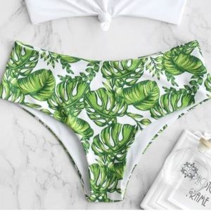 NWOT Natural Waisted Swim Suit Bottoms